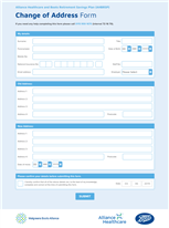 Change of Address Form